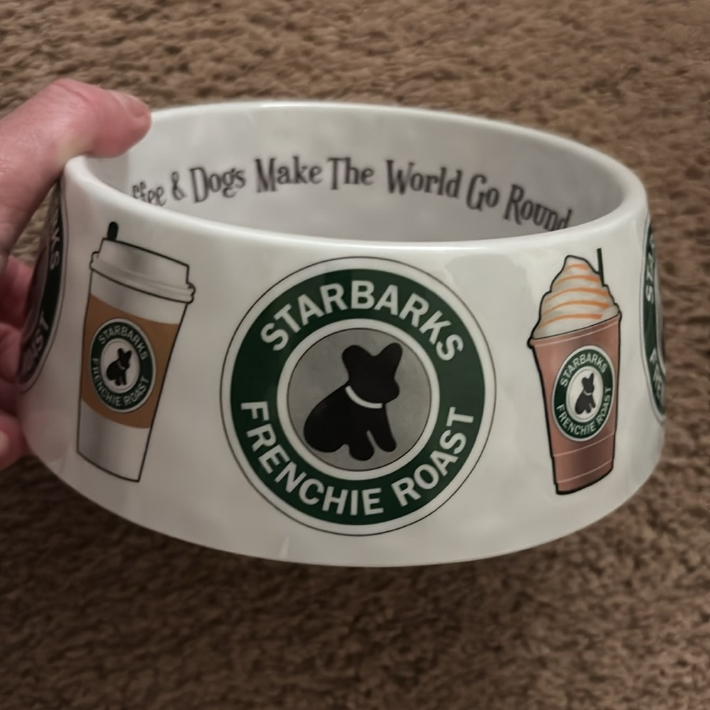 NWT Adorable dog or cat Starbucks bowls set brand new - Picture 2 of 3